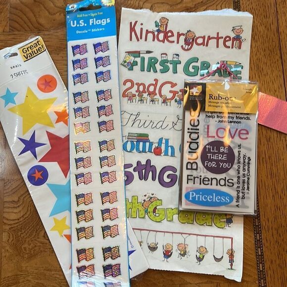 PACKS OF Stickers Plus Large Embossed Accomplished - Picture 16 of 16